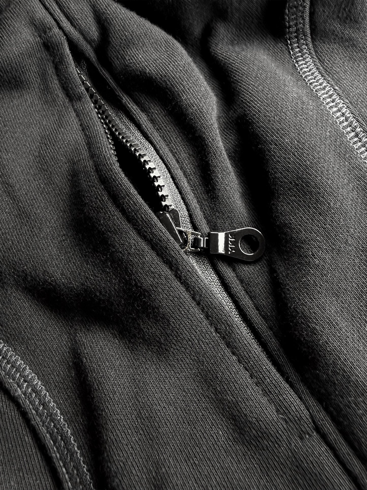 BLACK OVERLOCK SHORTS