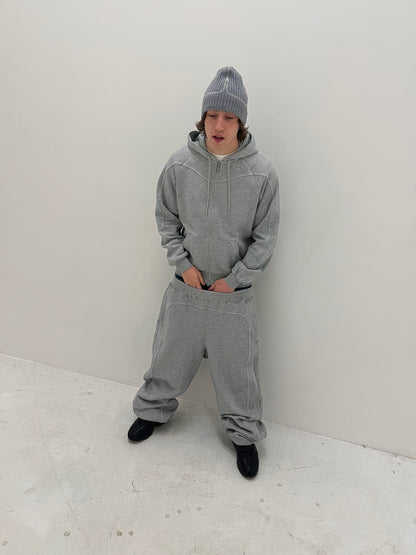 GREY OVERLOCK BOTTOMS