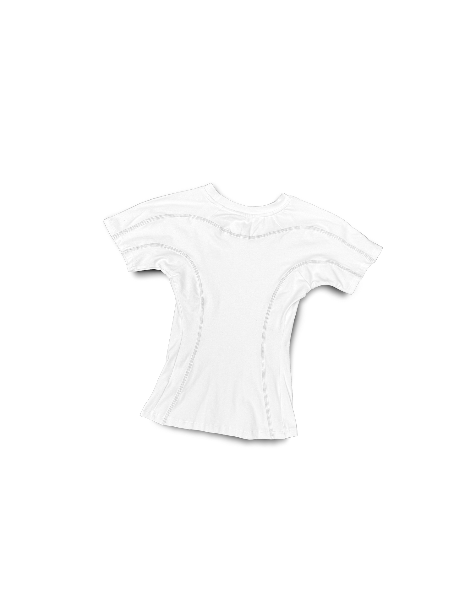 WHITE OVERLOCK MINI T