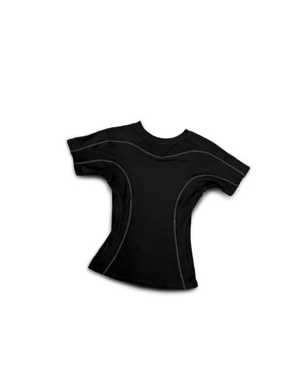 BLACK OVERLOCK MINI T