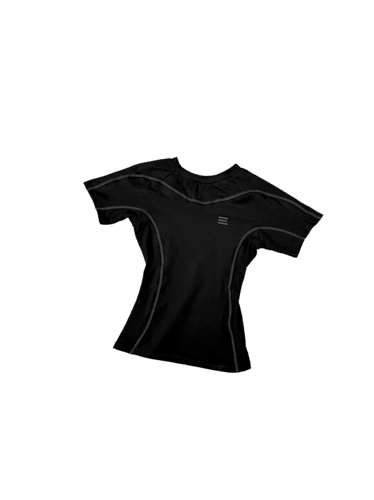 BLACK OVERLOCK MINI T