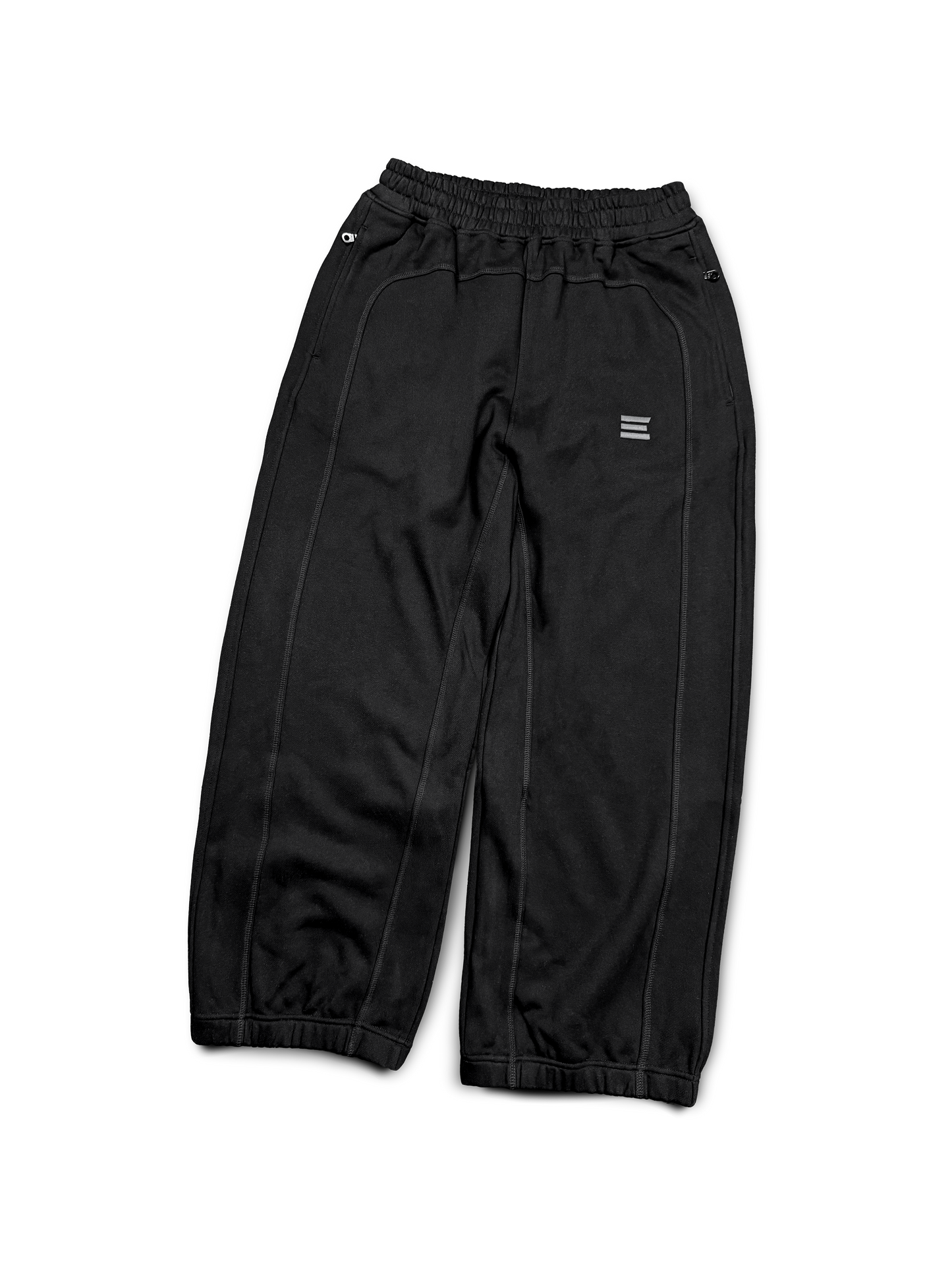 BLACK OVERLOCK BOTTOMS