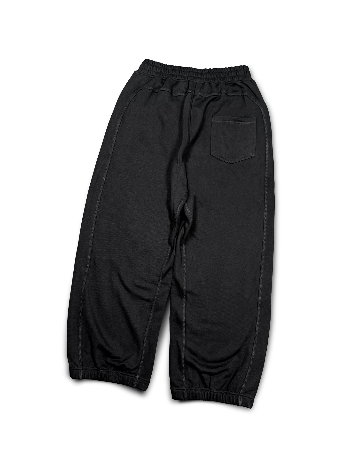 BLACK OVERLOCK BOTTOMS