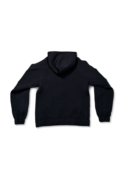 BLACK OVERLOCK SCUBA JACKET