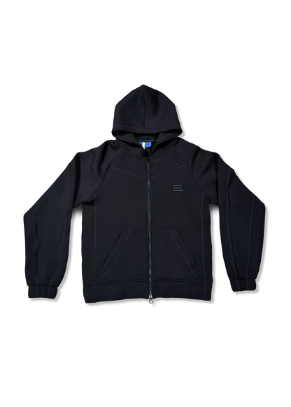 BLACK OVERLOCK SCUBA JACKET