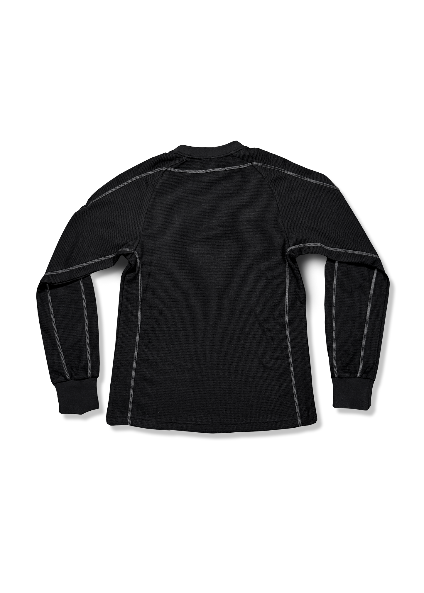 BLACK TONAL OVERLOCK WAFFLE