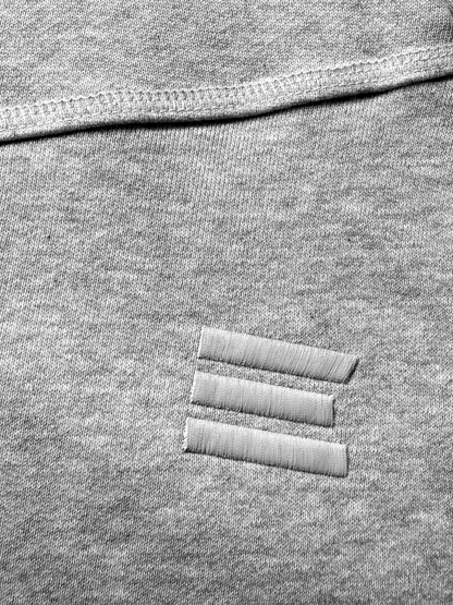GREY OVERLOCK HOODIE