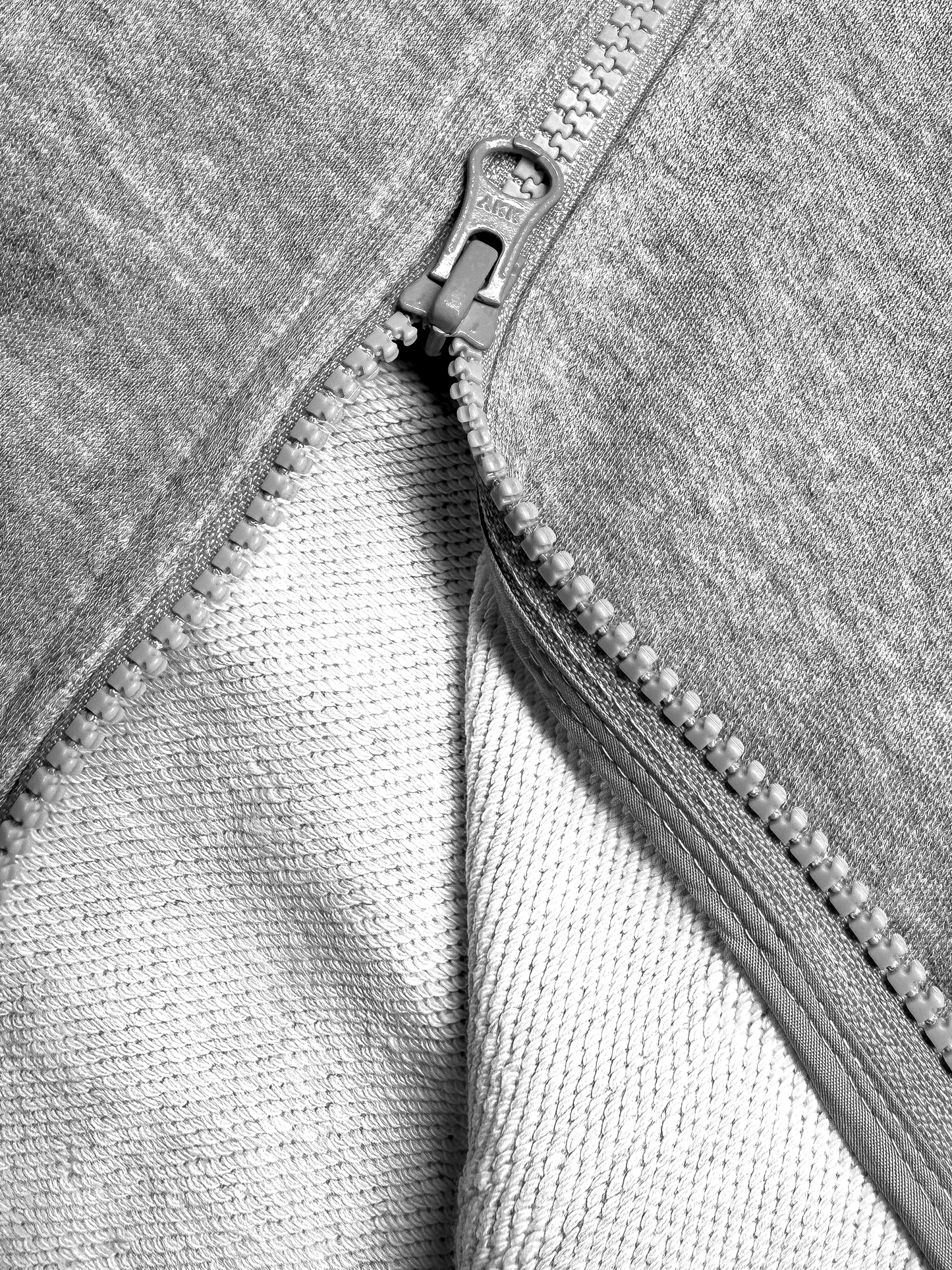 GREY OVERLOCK HOODIE