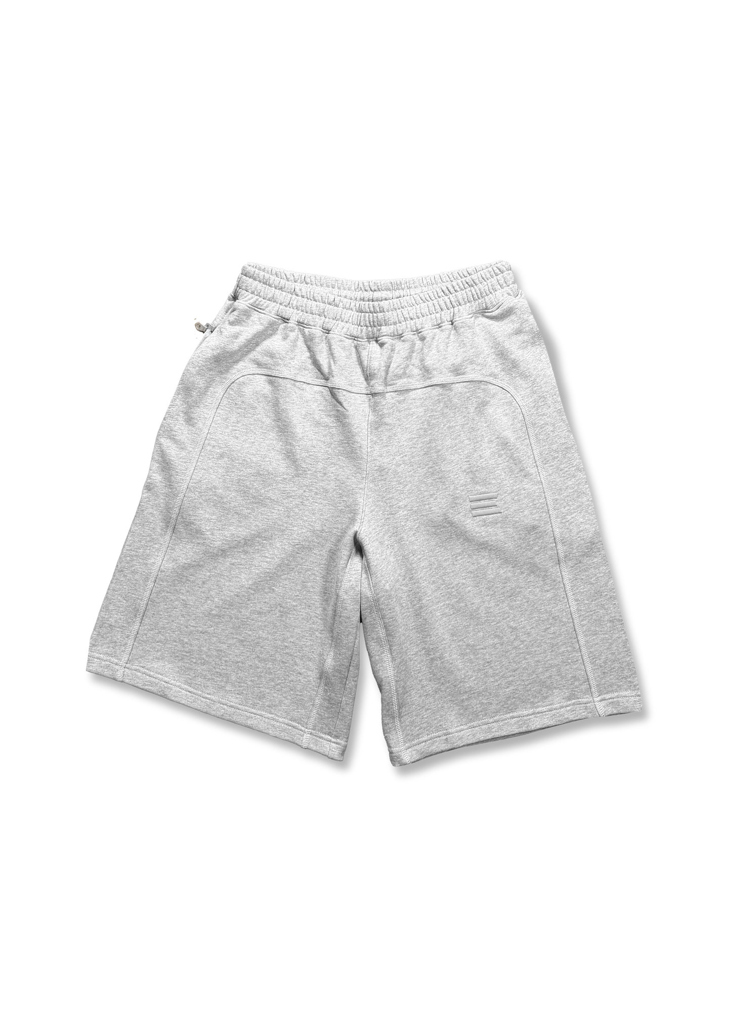 GREY OVERLOCK SHORTS