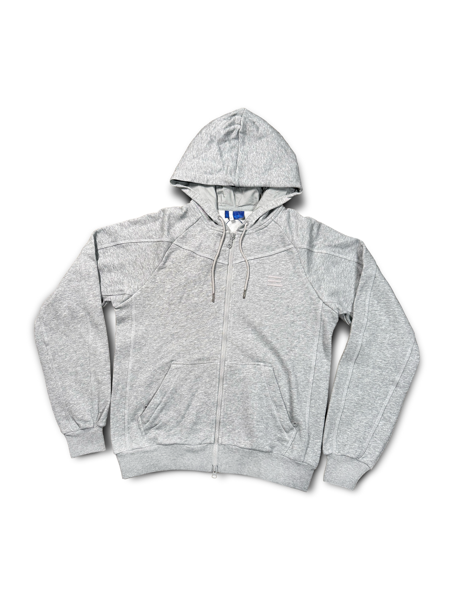 GREY OVERLOCK HOODIE