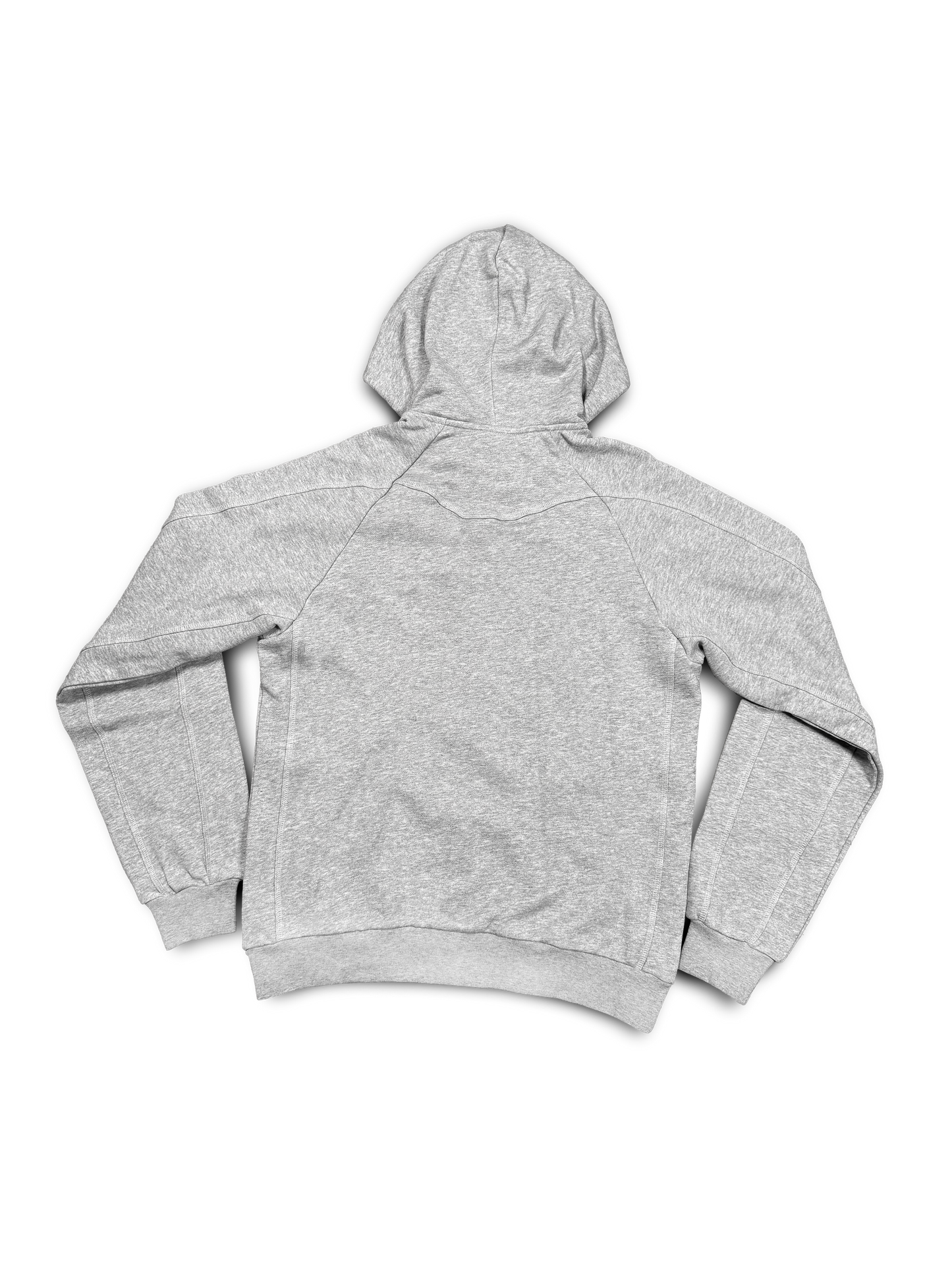 GREY OVERLOCK HOODIE