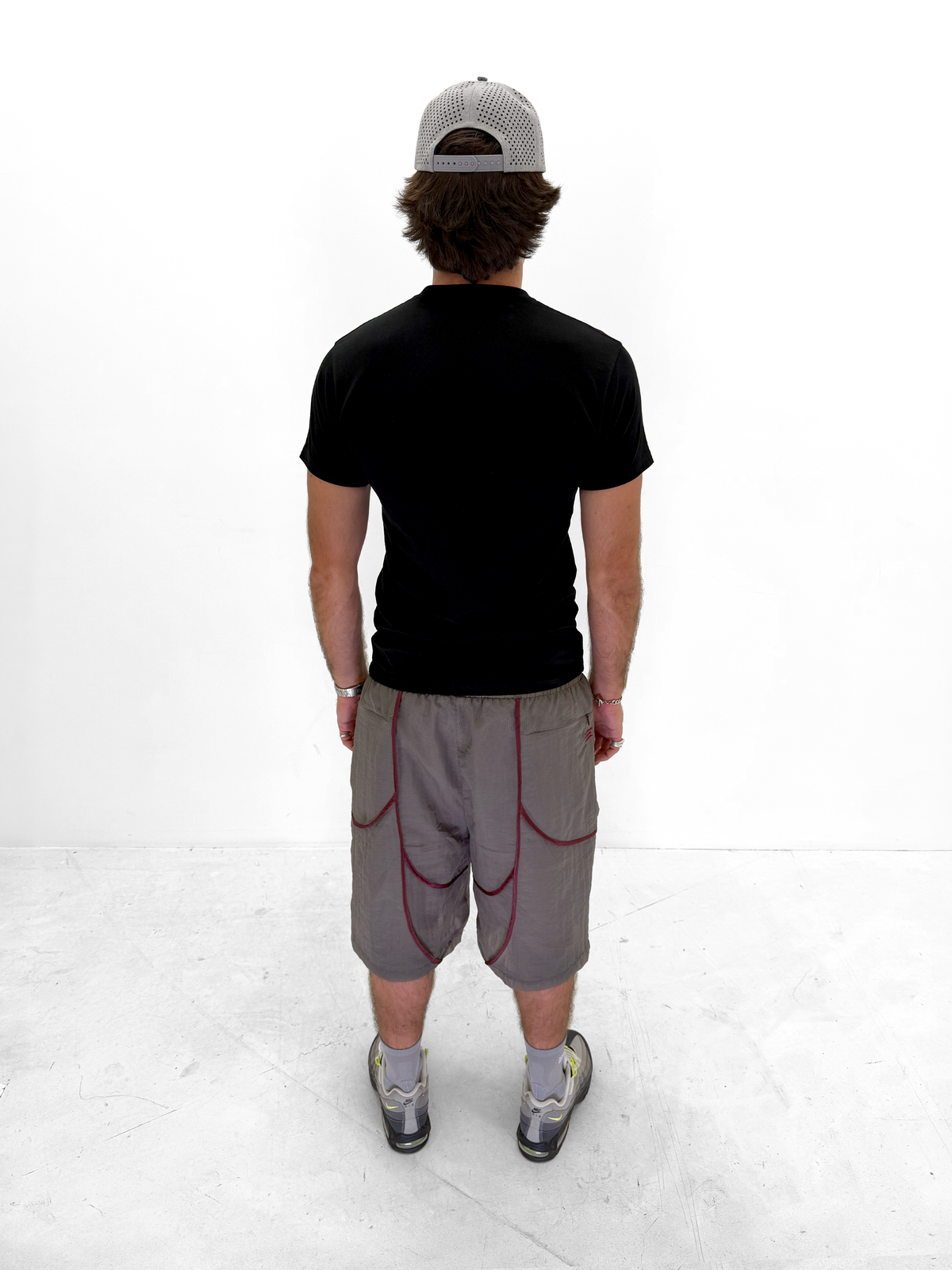BURGUNDY SOLAR SHORTS