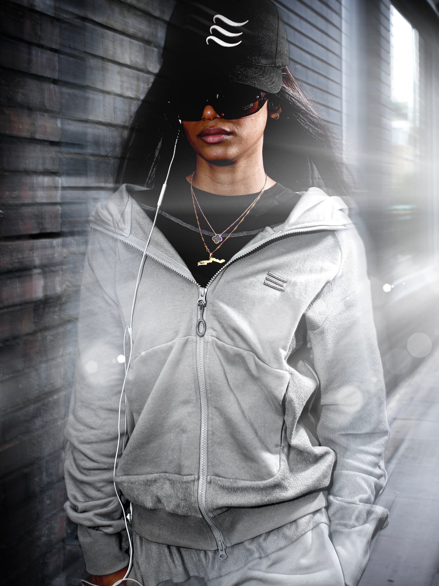 CHAINMAIL ASYM HOODIE