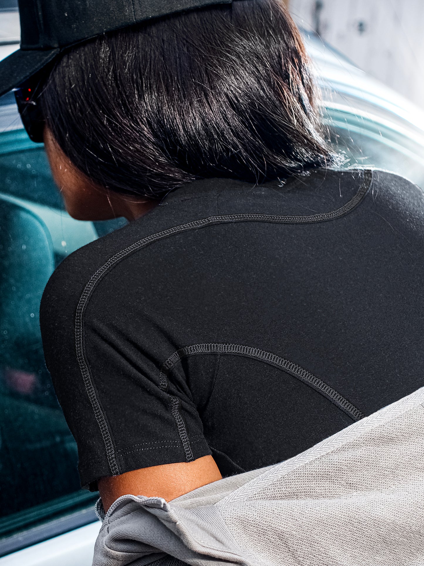 BLACK OVERLOCK MINI T