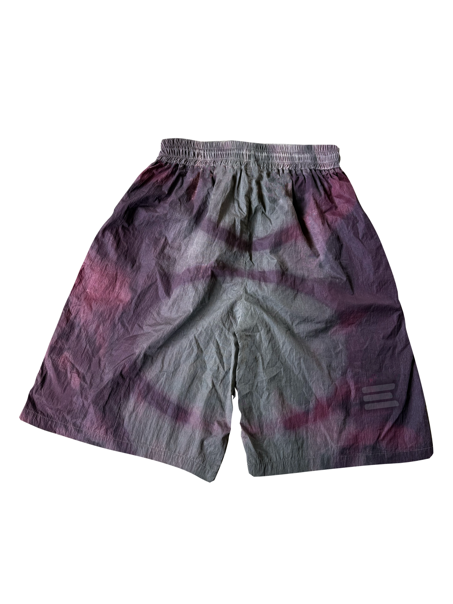 PLUM CRINKLE SHORTS