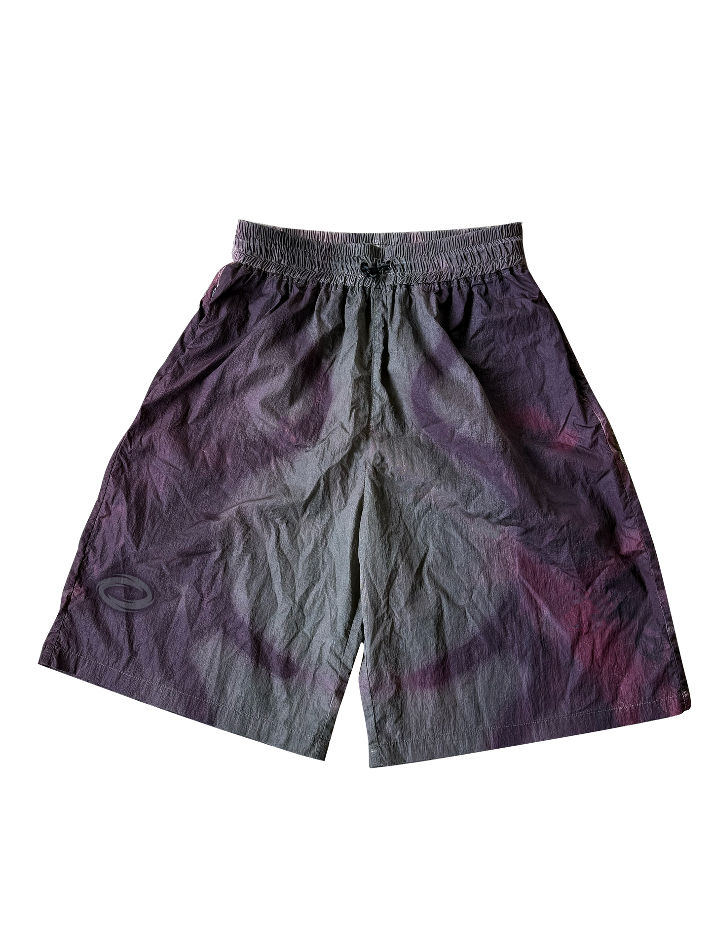 PLUM CRINKLE SHORTS