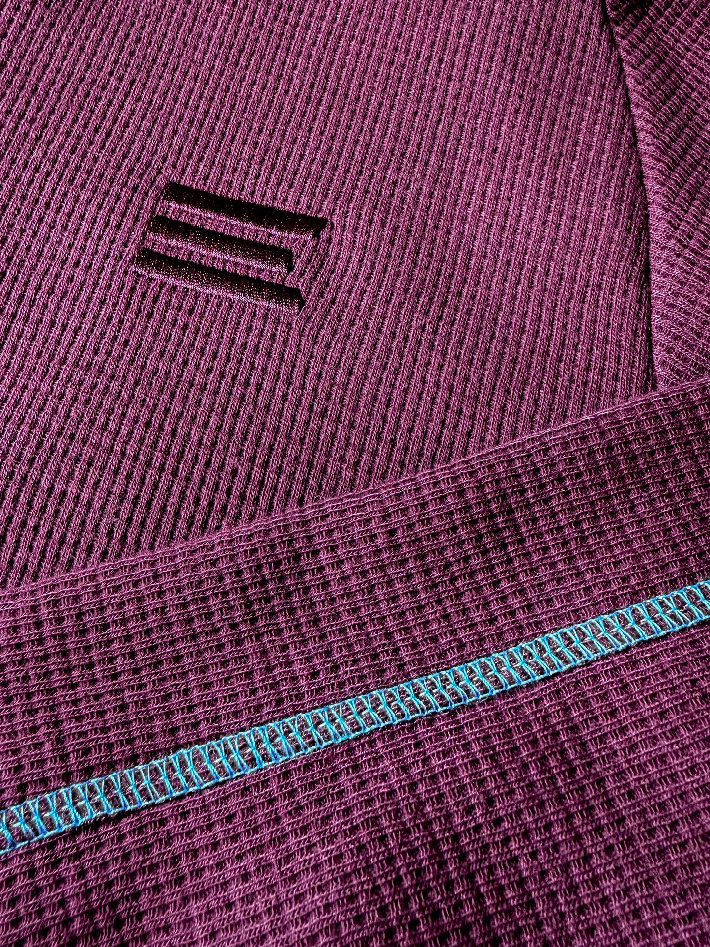 ELECTRIC PLUM OVERLOCK WAFFLE