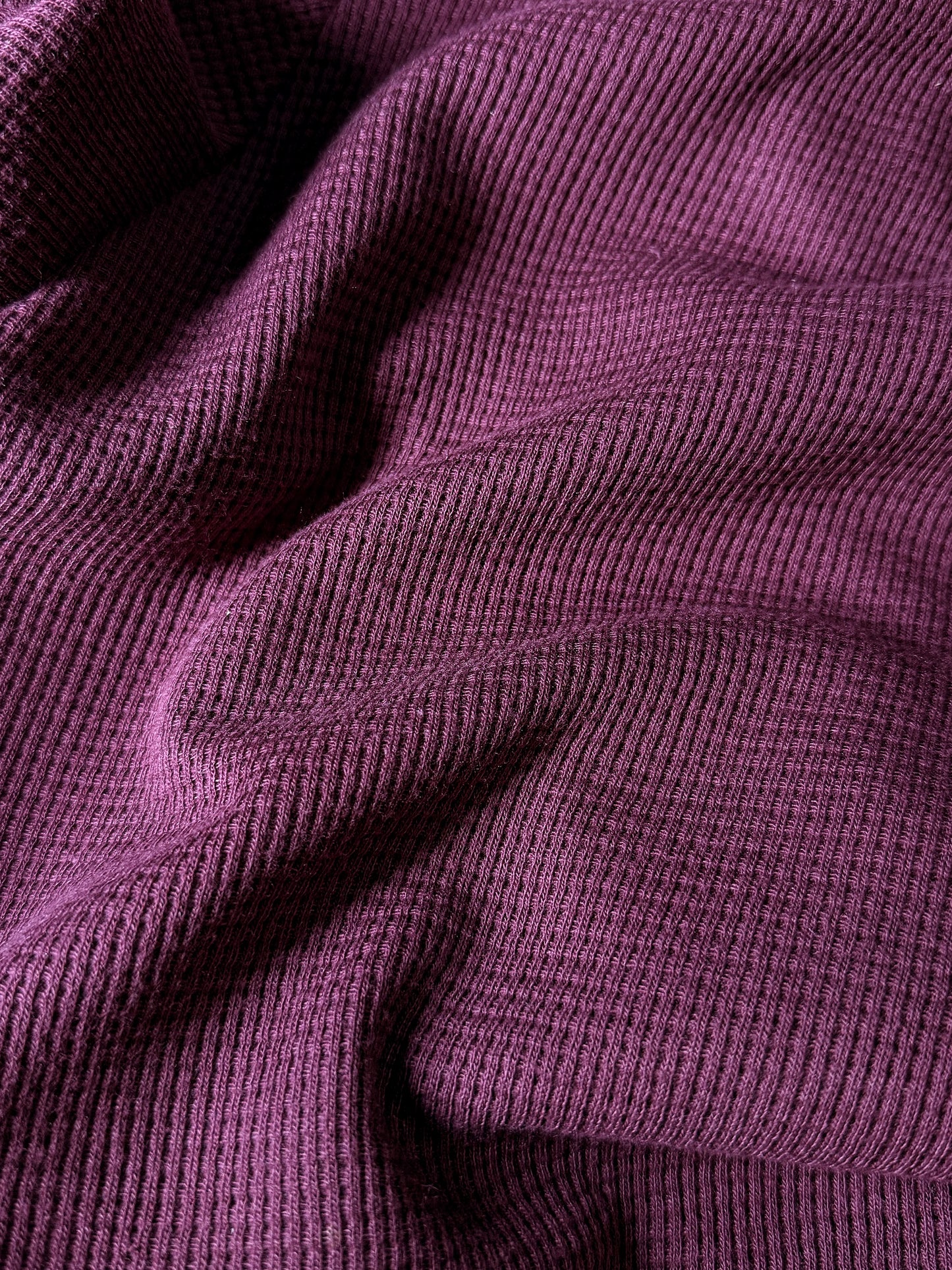 ELECTRIC PLUM OVERLOCK WAFFLE