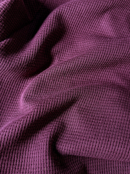 ELECTRIC PLUM OVERLOCK WAFFLE